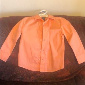 Boy’s coral button down shirt by Nautical